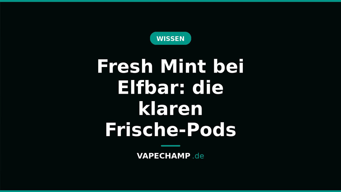 Fresh Mint bei Elfbar: die klaren Frische-Pods – Ratgeber bei Vapechamp.de