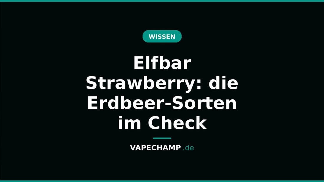 Elfbar Strawberry: die Erdbeer-Sorten im Check - Vapechamp.de