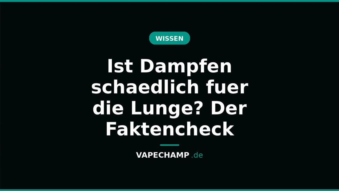 Ist Dampfen schaedlich fuer die Lunge? Der Faktencheck - Vapechamp.de