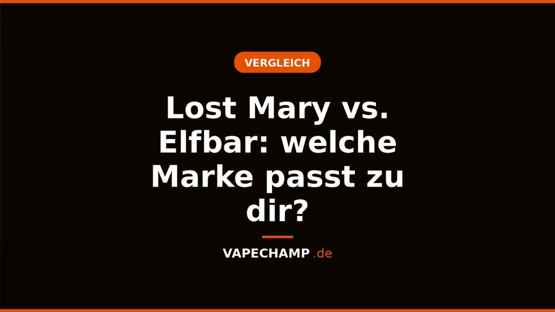 Lost Mary vs. Elfbar: welche Marke passt zu dir? - Vapechamp.de