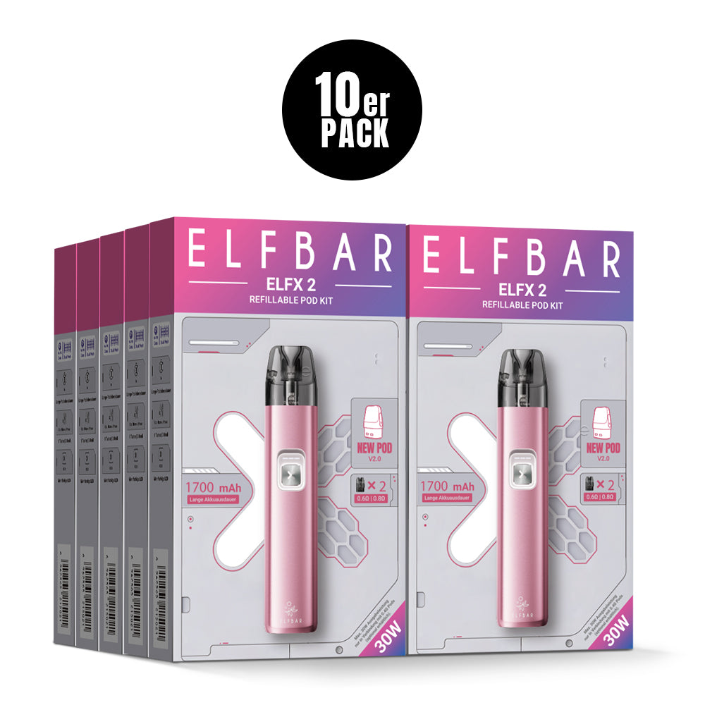 Elfbar ELFX 2 Kit – Berry Pink (Ansicht 3)