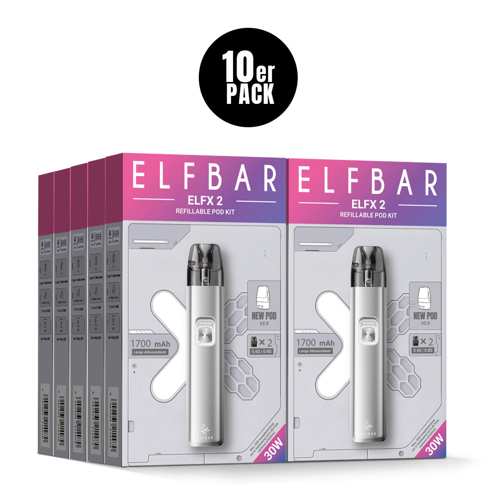 Elfbar ELFX 2 Kit – Titanium Silver (Ansicht 3)