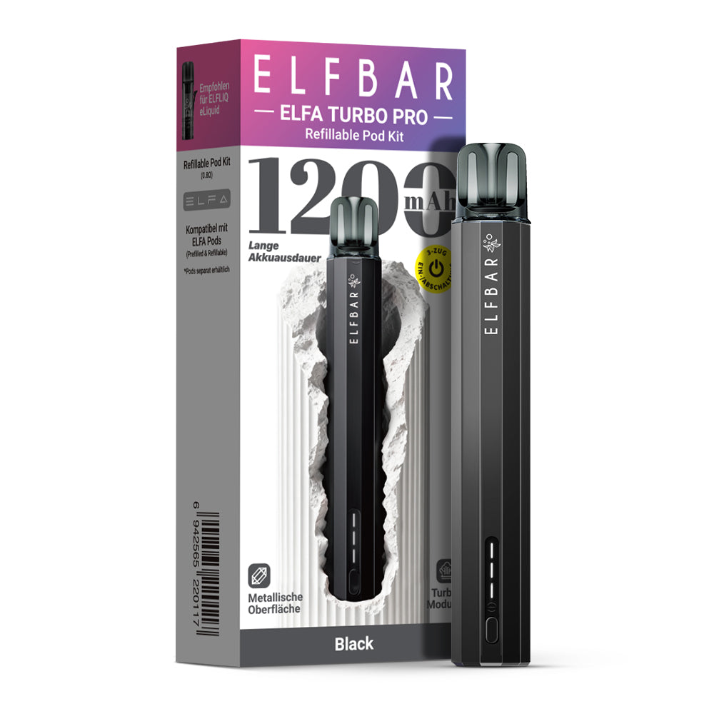 Elfbar ELFA Turbo Pro Kit – Black (Ansicht 2)